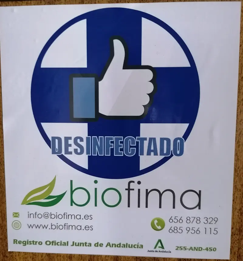 Bacteriostático desinfectado por Biofima